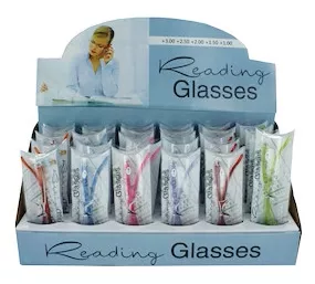 Reading Eyeglasses Display Pk/30