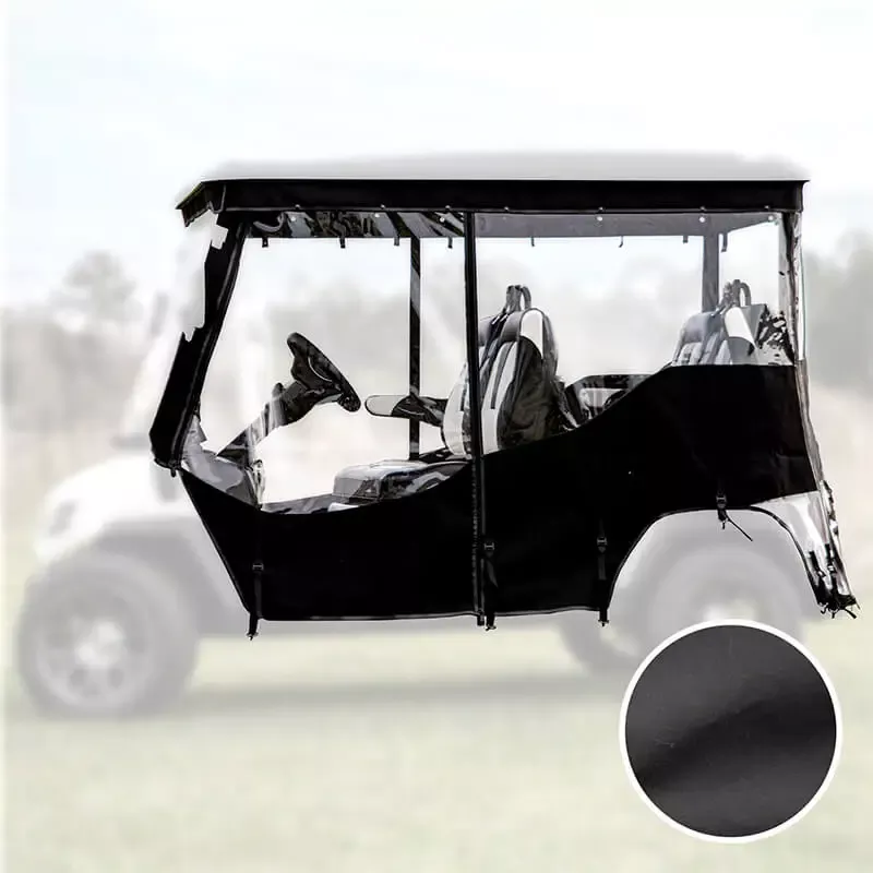 RedDot Track-Style 3-Sided Enclosure with Valance for Evolution 2024-Up 4/6 Passenger Golf Carts