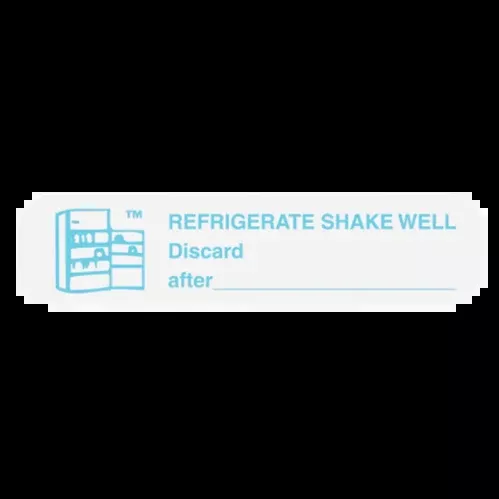 Refrigerate, Shake Well Label, 1000 count