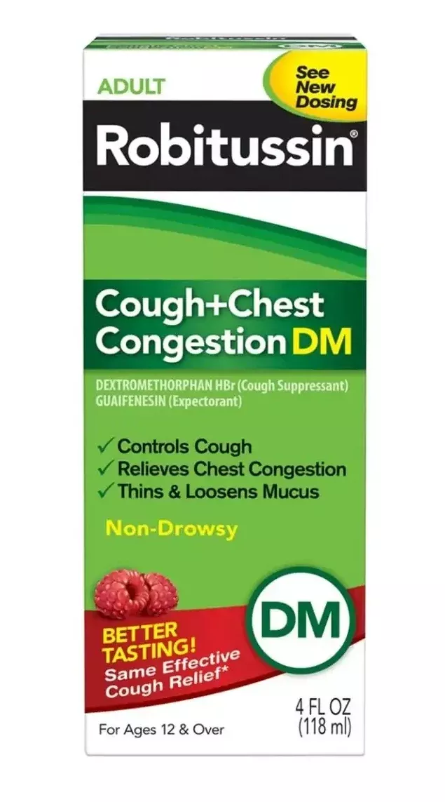 Robitussin Cough & Chest Congestion DM Berry 4 oz