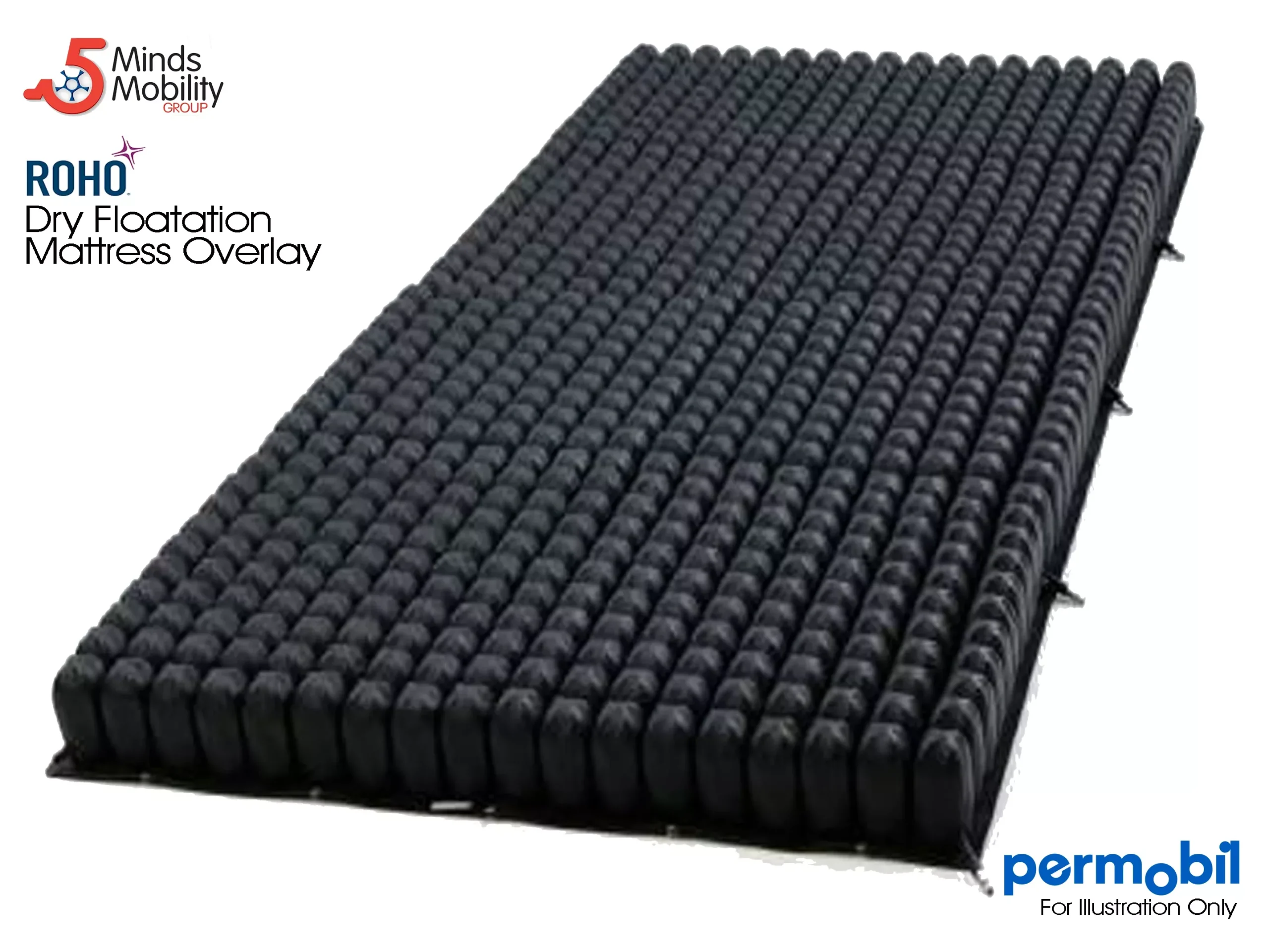 ROHO DRY FLOATATION MATTRESS OVERLAY WITH ENCLOSURE COVER