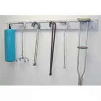 Roll and Crutch Rack, 6 Hooks