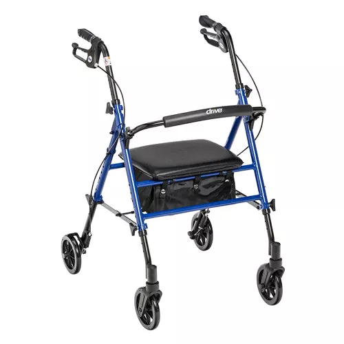 Rollator Aluminum w/Adj. Seat HeightBlue
