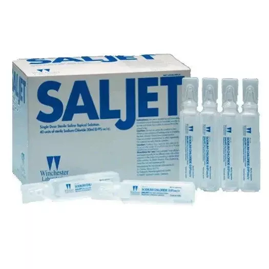 Saljet Sterile Saline 0.9% Topical Solution for Irrigation 30 ml Vials 12/Box