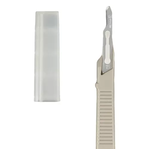 Scalpel #15 Disposable Generic Bx/10w/Safety Guard