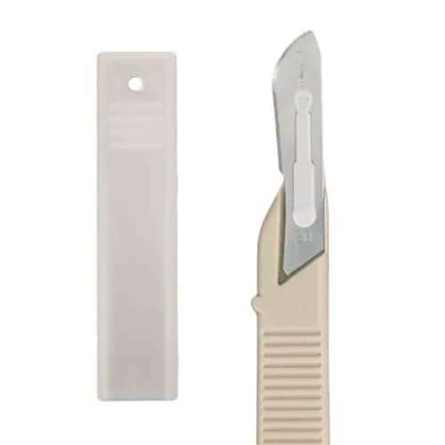 Scalpels, Sterile with Stainless Steel Blade, Plastic Handle, 10/Box