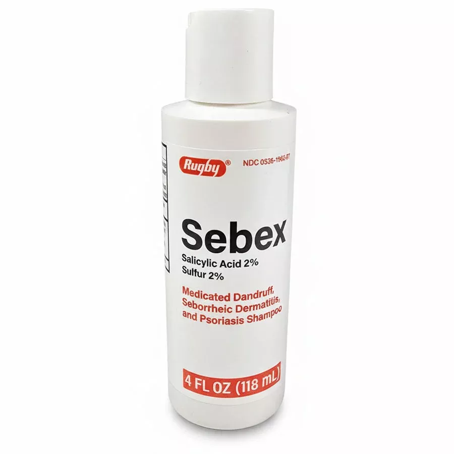 Sebex Medicated Dandruff Seborrheic Dermatitis & Psoriasis Shampoo