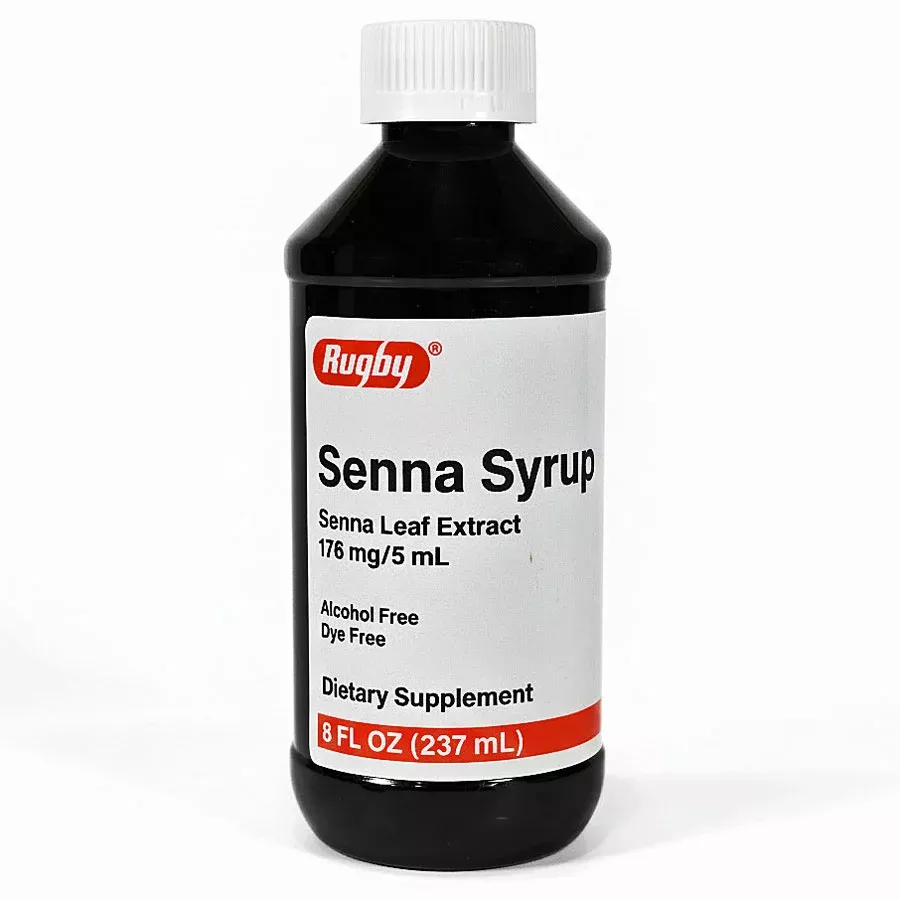 Senna Liquid Syrup Laxative - Senna Leaf Extract 176 mg/5 mL, Alcohol Free, Dye Free 237 mL