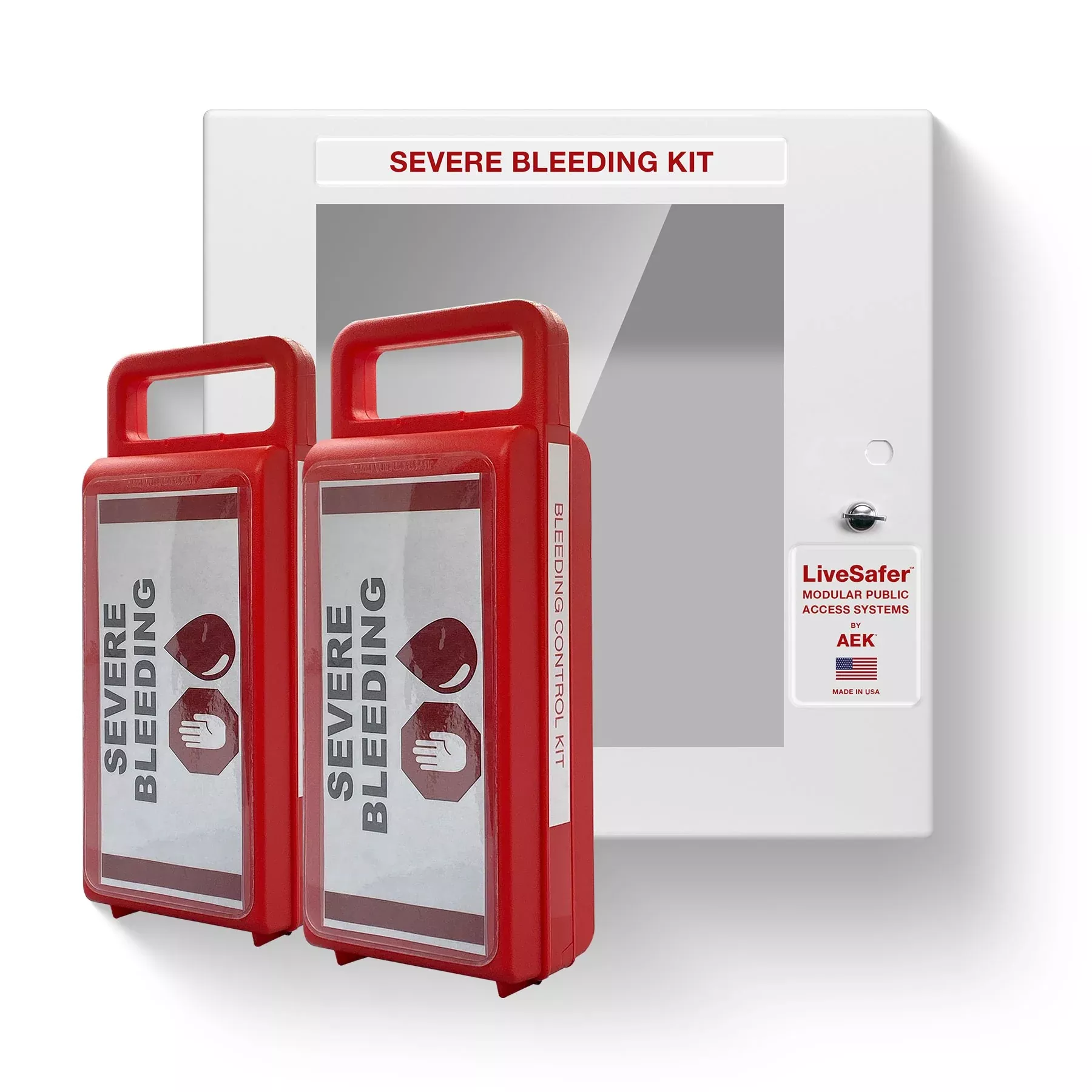 Severe Bleeding Kit 10 - Empty Cabinet and Cases - You Put Your Own Bleeding Control Supplies Inside (Sold Empty)