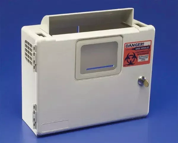 Sharps Container Wall Enclosure with Key Locking Door 85165H
