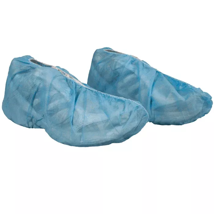 Shoe Covers, Disposable Non-Skid, Universal Size, Blue Color (150/Pair)