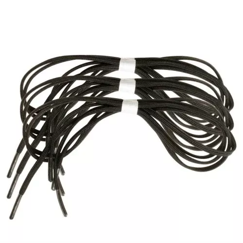 Shoe Laces Elastic Black 30Pk/3 pr