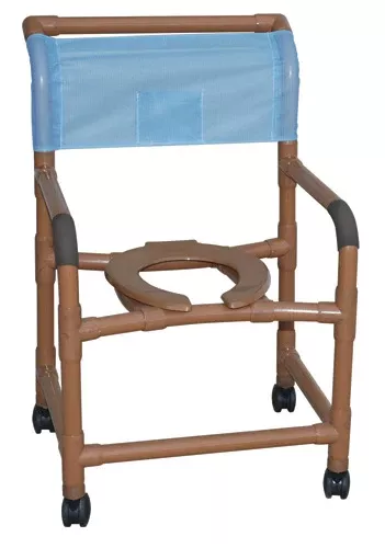 Shower ChairWideDeluxe PVC Wood-Tone