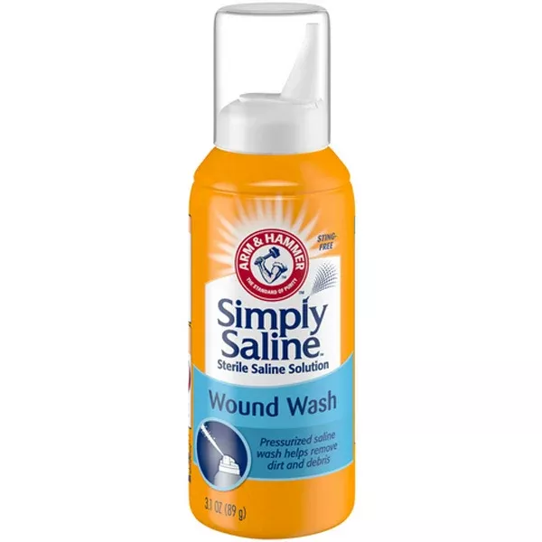 Simply Saline Wound Wash Sterile Saline Solution 3 oz