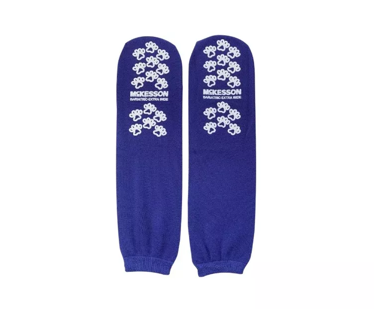 Slipper Socks, Terries Double Imprint, Bariatric / Extra Wide, XXXL