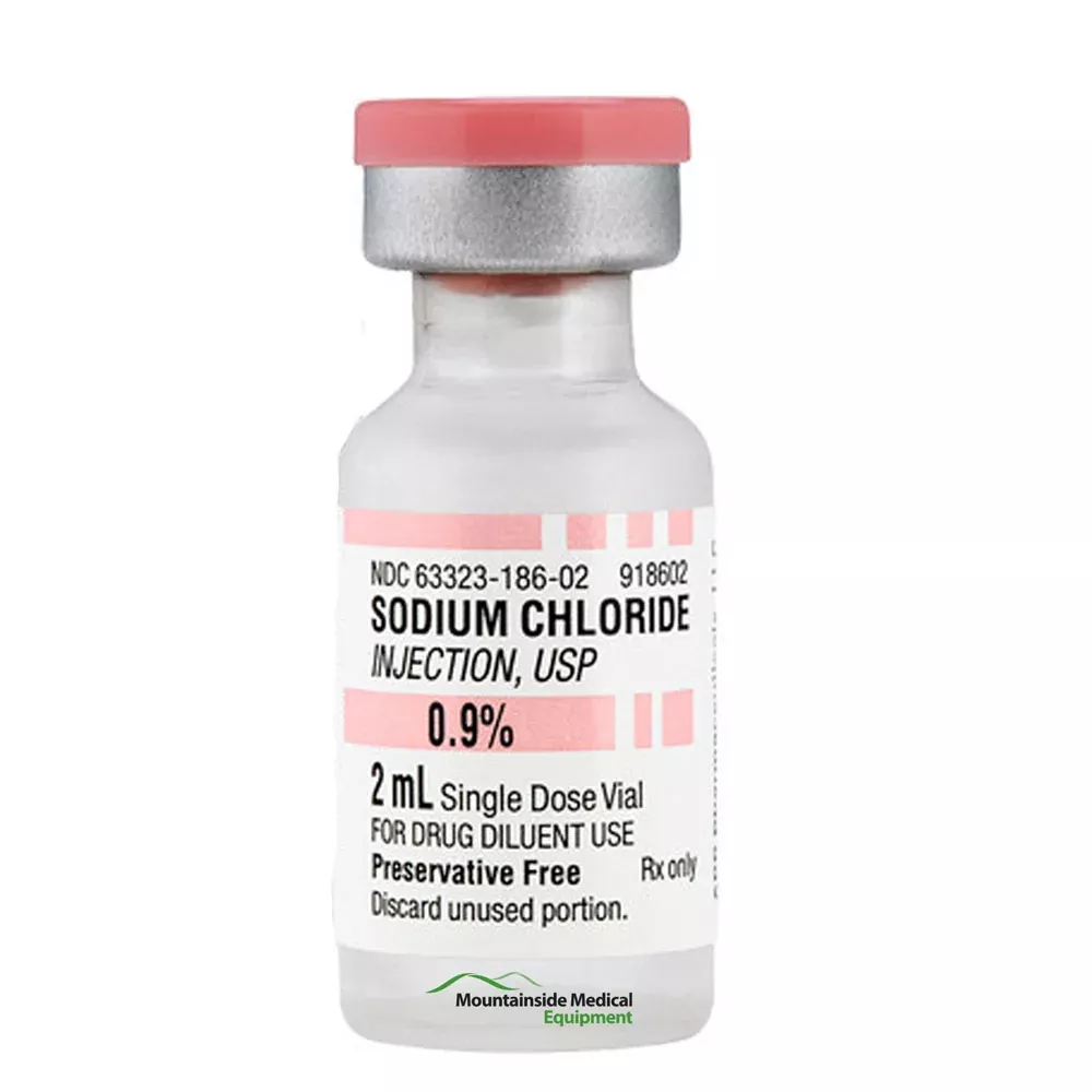 Sodium Chloride 0.9% For Injection Single Dose Vials 2 mL x 25/Pack (RX)