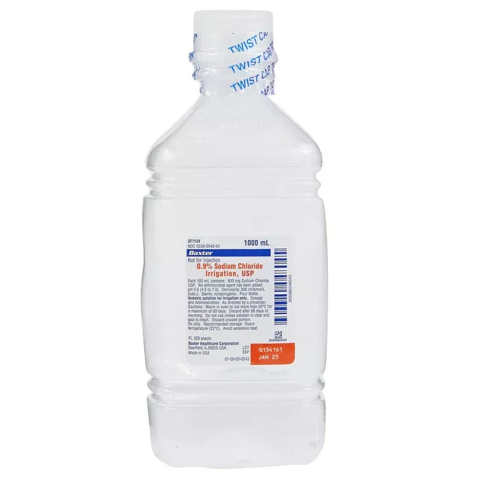 Sodium Chloride Irrigation Solution 0.9% Preservative Free 1,000 mL 12/Case