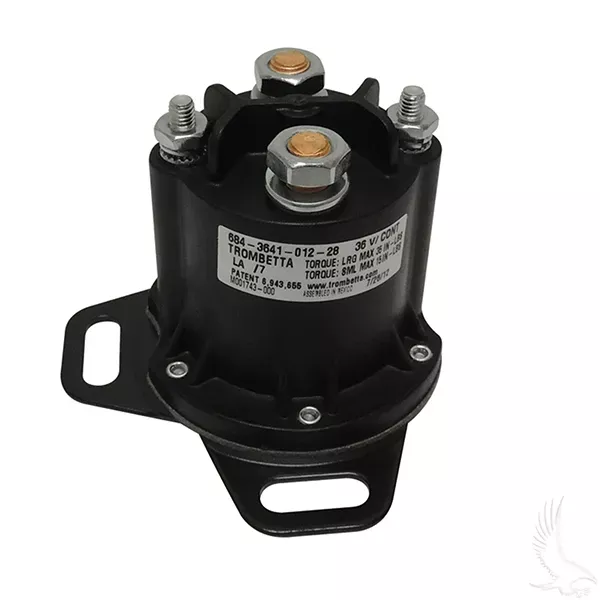 Solenoid, 36V 4 Terminal, EZGo RXV Electric Curtis Controller