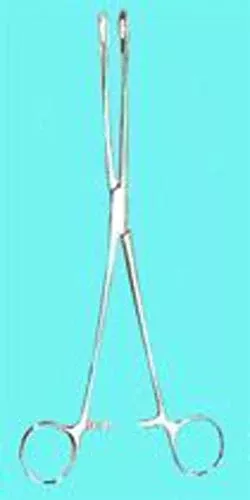 Sponge Forceps Straight Serrated 9 1/2