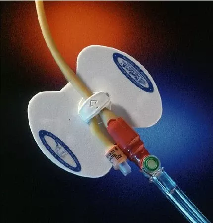 Statlock Foley Catheter Stabilization Device with Foam Anchor Pad and Perspiration Holes, Adult