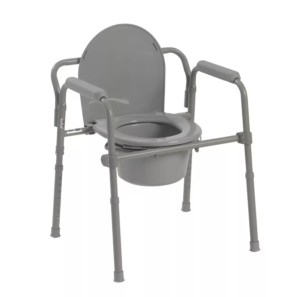 Steel Folding Bedside Commode
