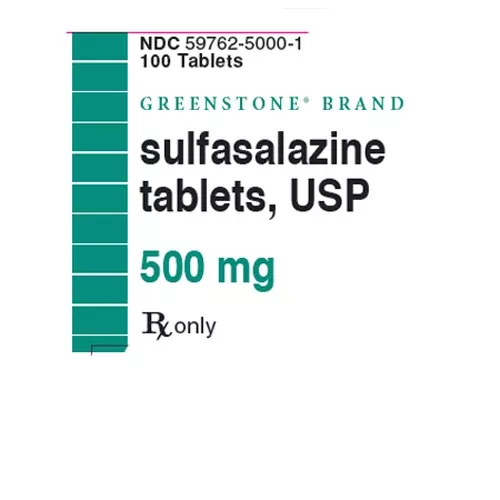 Sulfasalazine Tablets 500 mg Greenstone, 100 Count