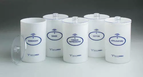 Sundry Jars- Labeled Glass (Set/5) 7x 4.25