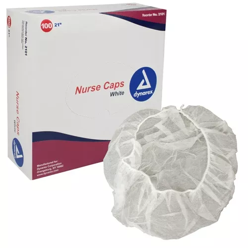 Surgical Caps White 21Bx/100