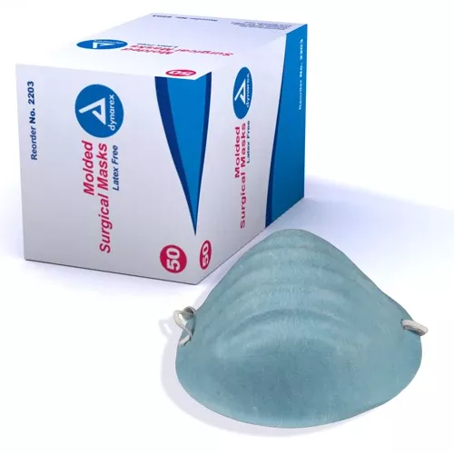 Surgical Cone Shaped Face Mask Bx/50Blue