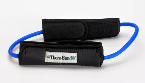 Theraband Prof Resist Tubing Loop w/Padded CuffsBlue