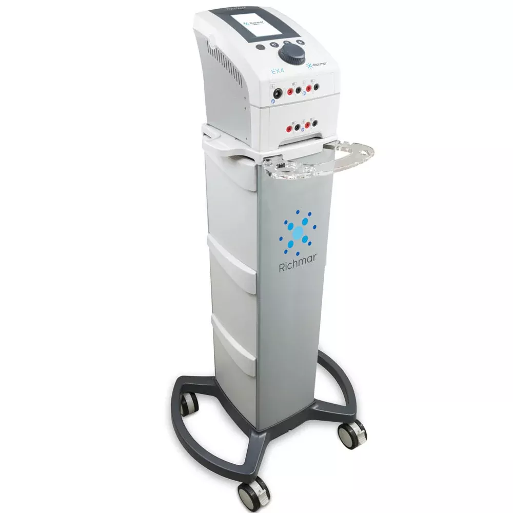 TheraTouch EX4 Professional Multifunctional Electrotherapy System with Therapy Cart