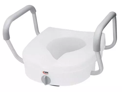 Toilet SeatE-Z Lock w/Arms Adjustable Handle Width