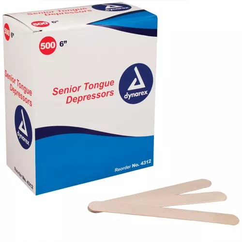 Tongue Depressors-Regular 6Non-Sterile Bx/500