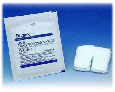 Tracheostomy Drain Sponges Sterile 4" x 4"Dumex