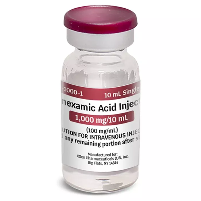 Tranexamic Acid (TXA) for Injection 100 mg Injection Single-Dose Vial 10 mL x 10/Box (Rx)