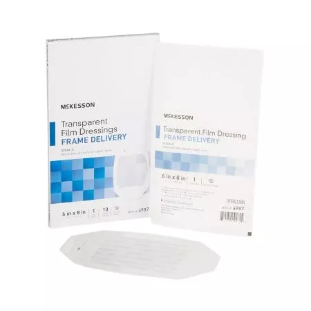Transparent Film Dressing, 6" x 8" Octagon, Frame Style-Each