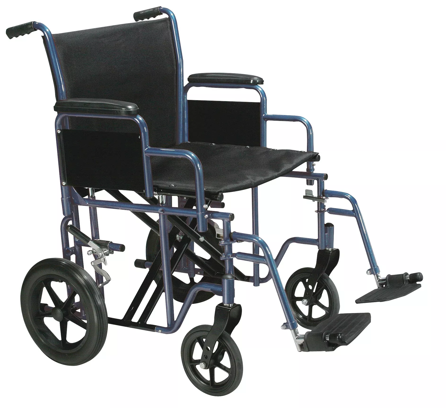 Transport Wheelchair Bariatric 20WideBlue
