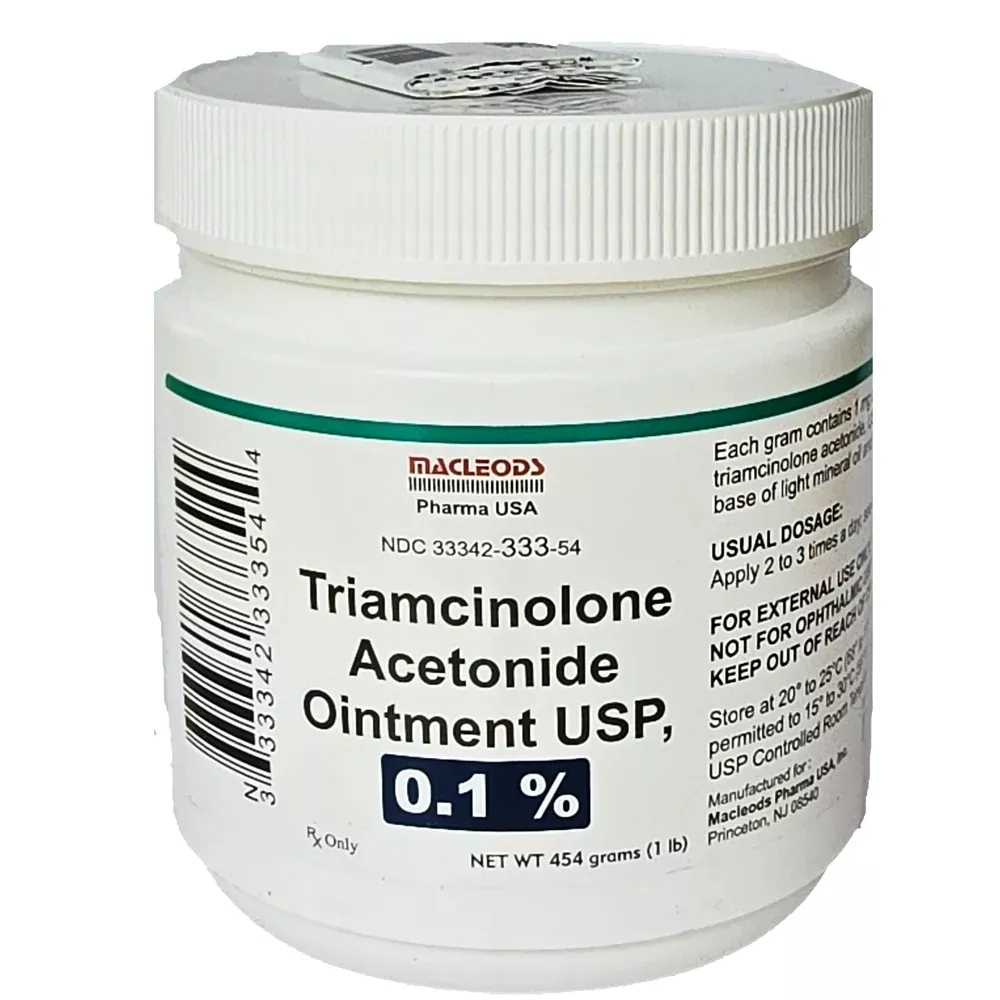 Triamcinolone Acetonide Ointment 0.1% Pound Jar Macleods (Rx)