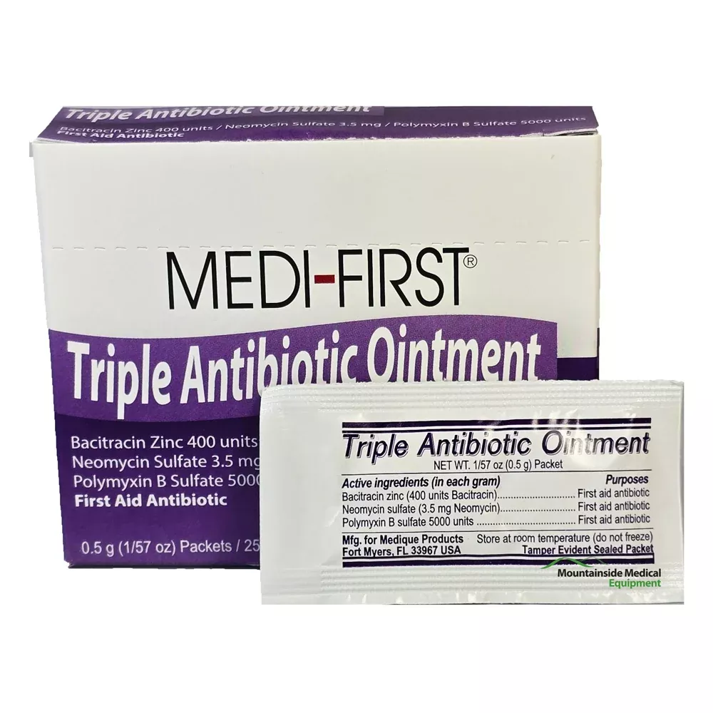 Triple Antibiotic Ointment Packets, 25/Box