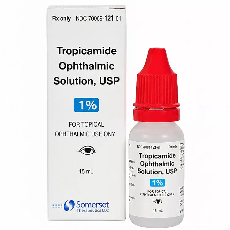 Tropicamide Eye Drops Ophthalmic Solution 1% Pupil Dilation 15mL (Rx)