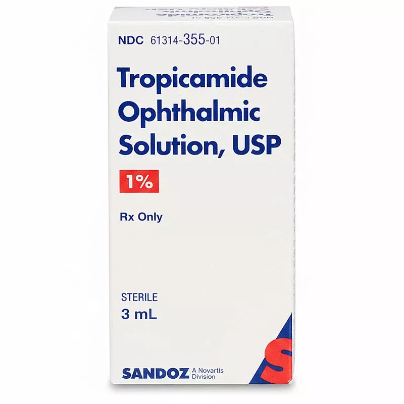 Tropicamide Ophthalmic Solution 1% Eye Drops 3 mL by Sandoz (RX)