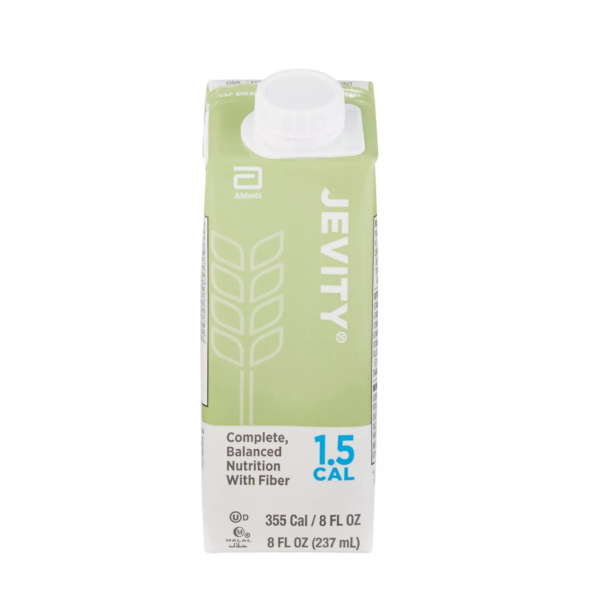 Tube Feeding Formula Jevity 1.5 Cal with Fiber Unflavored Liquid 8 oz. Reclosable Carton