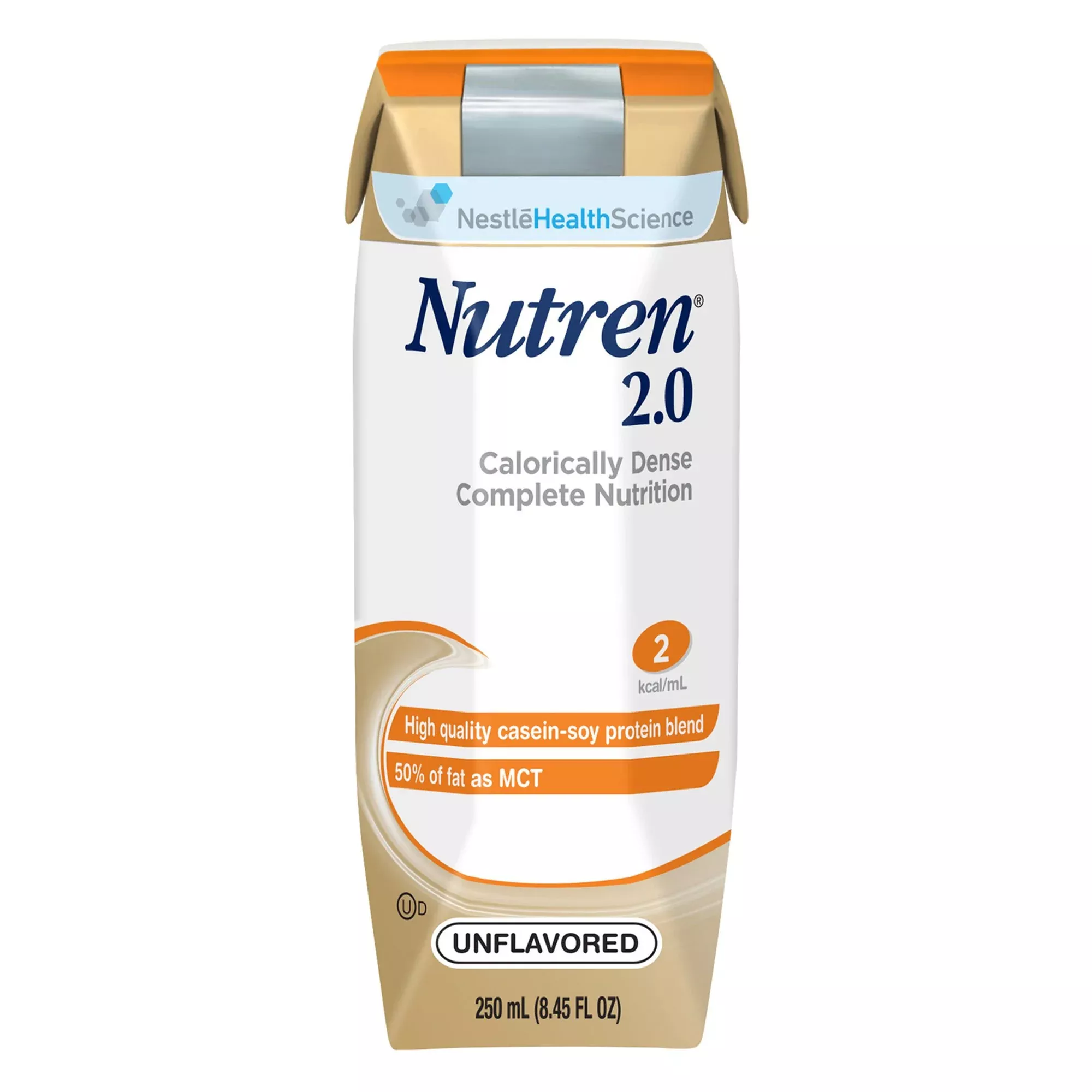 Tube Feeding Formula Nutren 2.0 Unflavored Liquid 250 mL Carton