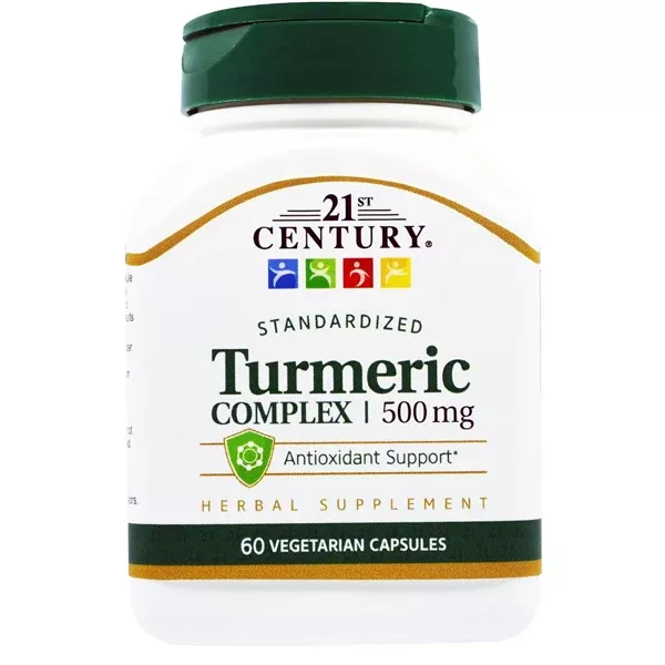 Turmeric Complex 500 mg Antioxidant Support, Vegetarian Capsules 60 Count