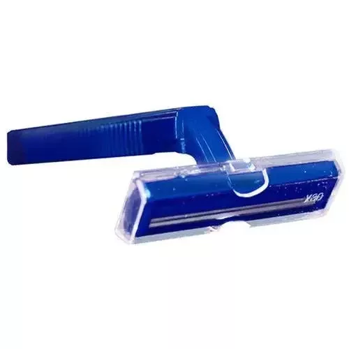 Twin-Blade Disposable Razors, Blue 100/Box