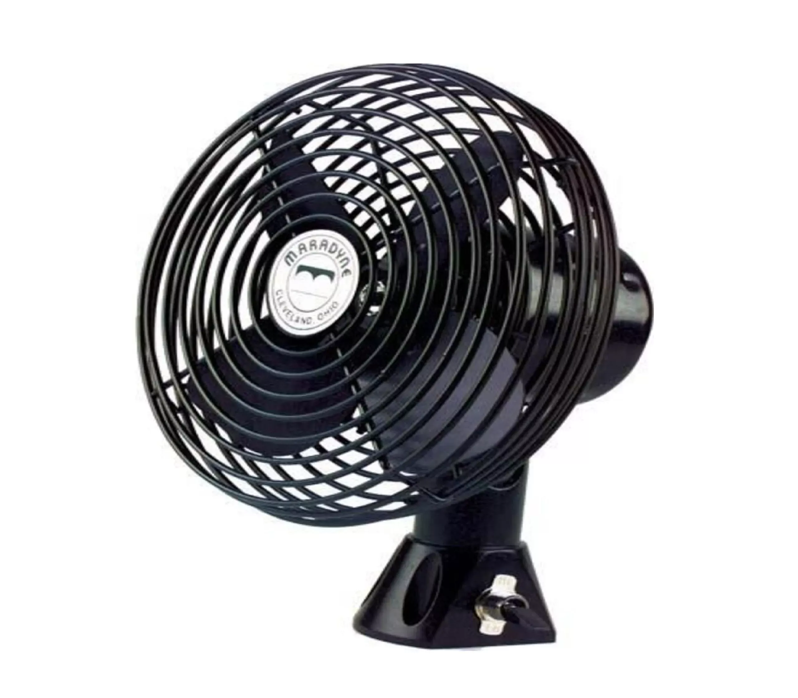 Two speed, Non-Oscillating, Black Heavy Duty, Metal Fan