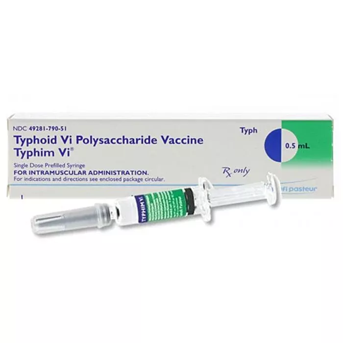 Typhoid Vaccine (Vi Capsular Polysaccharide Vaccine) Single-Dose Prefilled Syringe 25mcg/0.5mL**Refrigerated Item
