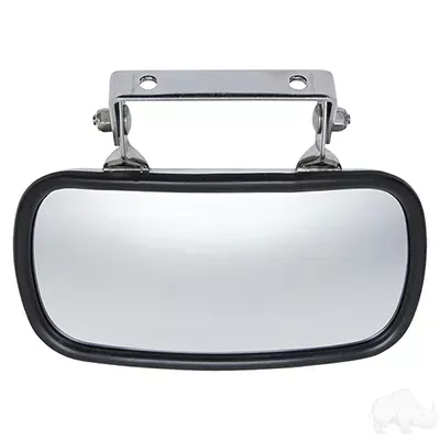 Universal 180 Degree Convex Round Roof Mount Mirror, Stainless
