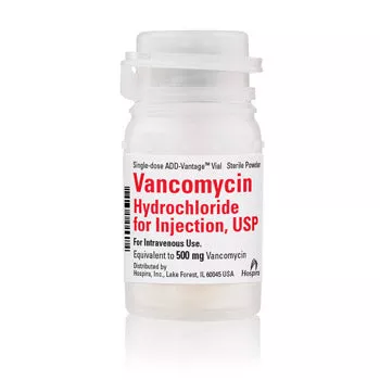 Vancomycin Hydrochloride Injection 500 mL Single-dose ADD-Vantage Vials, 10/Box