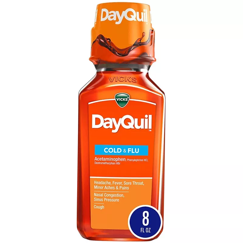Vicks Dayquil Liquid Severe Cold & Flu Relief Medicine 8 oz